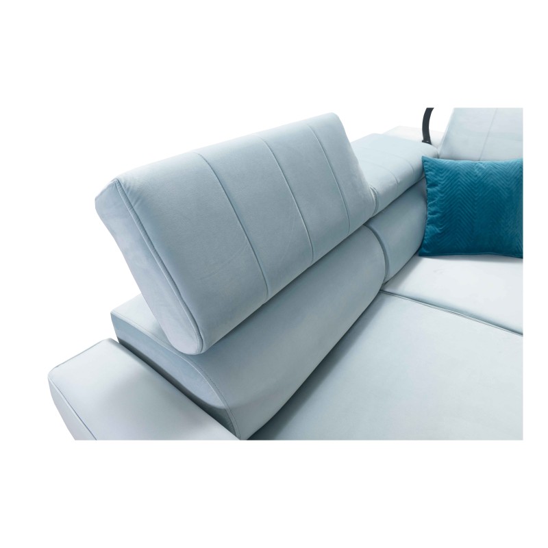 Modena V corner sofa with sleeping function and bedding storage - Velvet, Amor velvet 4312 Modena V corner sofa with sleeping function and bedding storage - Velvet, Amor velvet 4312