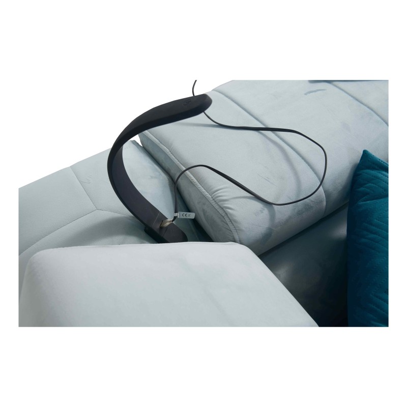 Modena V corner sofa with a sleeping function and bedding storage - Velvet, Amor velvet 4309 Modena V corner sofa with a sleeping function and bedding storage - Velvet, Amor velvet 4309