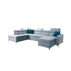 Narożnik Modena VI z funkcją spania – elegancja i funkcjonalność w tkaninie Velvet, Amor velvet 4301 Narożnik Modena VI z funkcją spania – elegancja i funkcjonalność w tkaninie Velvet, Amor velvet 4301