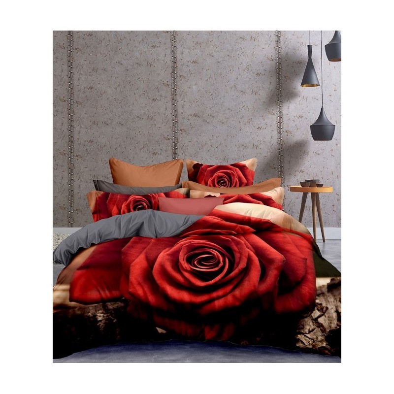 Frankhauer 3D Microfiber Bedding RED ROSE Frankhauer 3D Microfiber Bedding RED ROSE