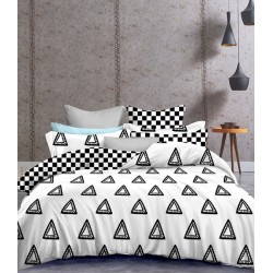 Frankhauer Bedding WHITE-BLACK 100% microfiber