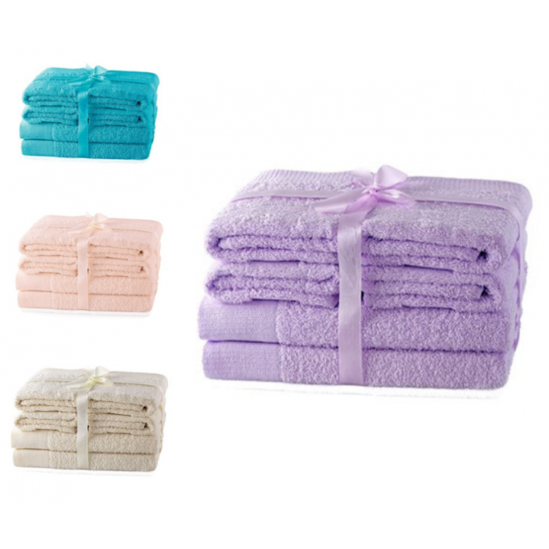 Frankhauer Set of 6 AMARILIS towels - various colors 270x140+450x100 Frankhauer Set of 6 AMARILIS towels - various colors 270x140+450x100