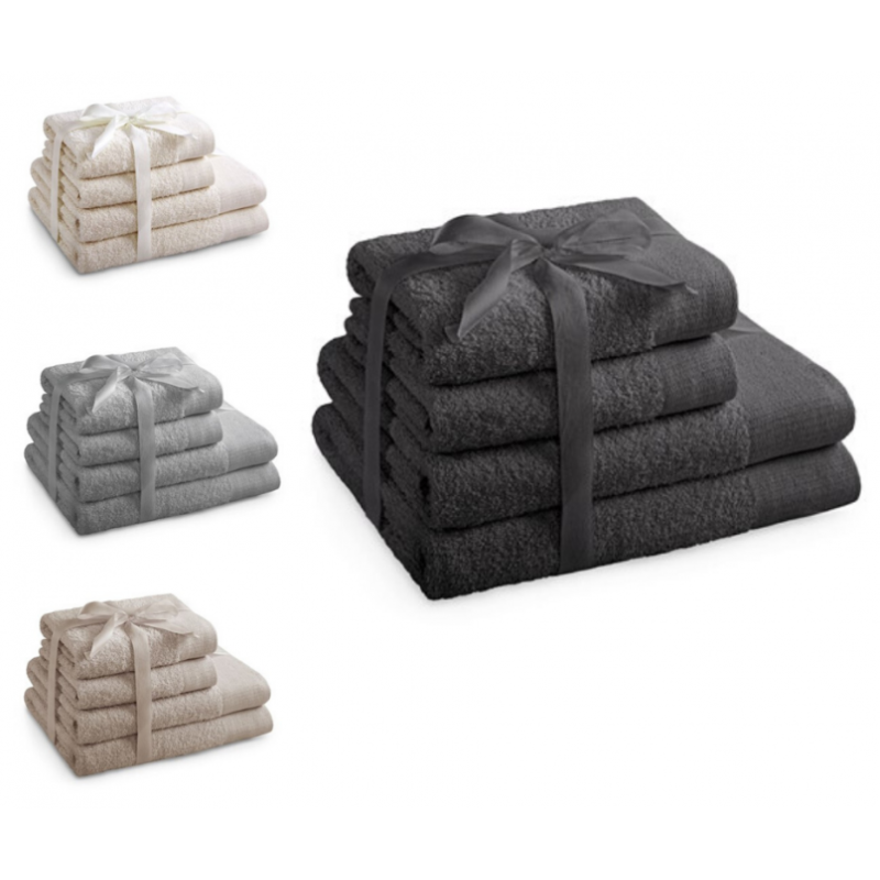 Frankhauer Set of 4 AMARILIS towels - various colors 270x140+250x100 Frankhauer Set of 4 AMARILIS towels - various colors 270x140+250x100