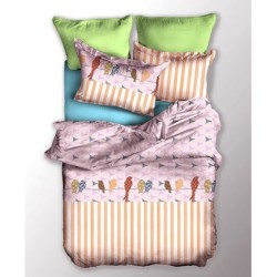 Frankhauer Bedding 100% Microfiber COLORFUL BIRDS