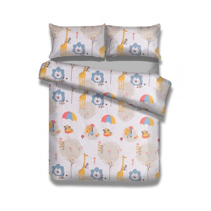 Frankhauer Children's bedding Safari Friends 100% cotton Frankhauer Children's bedding Safari Friends 100% cotton