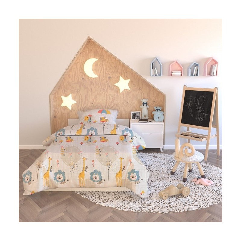 Frankhauer Children's bedding Safari Friends 100% cotton Frankhauer Children's bedding Safari Friends 100% cotton