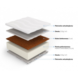 Frankhauer Foam mattress with coconut Kalliope Frankhauer Foam mattress with coconut Kalliope