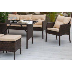 Frankhauer TAJLO dark brown garden furniture set Frankhauer TAJLO dark brown garden furniture set
