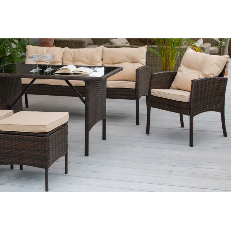 Frankhauer TAJLO dark brown garden furniture set Frankhauer TAJLO dark brown garden furniture set