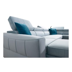 Modena VI corner sofa with a sleeping function – elegance and functionality in Velvet fabric, Amor velvet 4308 Modena VI corner sofa with a sleeping function – elegance and functionality in Velvet fabric, Amor velvet 4308