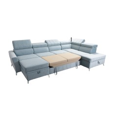 Modena VI corner sofa with a sleeping function – elegance and functionality in Velvet fabric, Amor velvet 4308 Modena VI corner sofa with a sleeping function – elegance and functionality in Velvet fabric, Amor velvet 4308