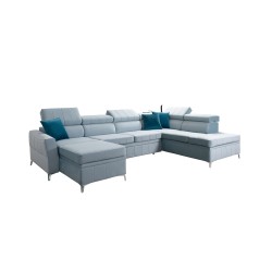 Modena VI corner sofa with a sleeping function – elegance and functionality in Velvet fabric, Amor velvet 4309 Modena VI corner sofa with a sleeping function – elegance and functionality in Velvet fabric, Amor velvet 4309