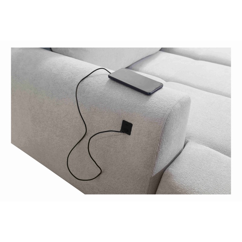 Narożnik Oscar z funkcja spania oraz portem usb tkanina Freya 210.09 Narożnik Oscar z funkcja spania oraz portem usb tkanina Freya 210.09