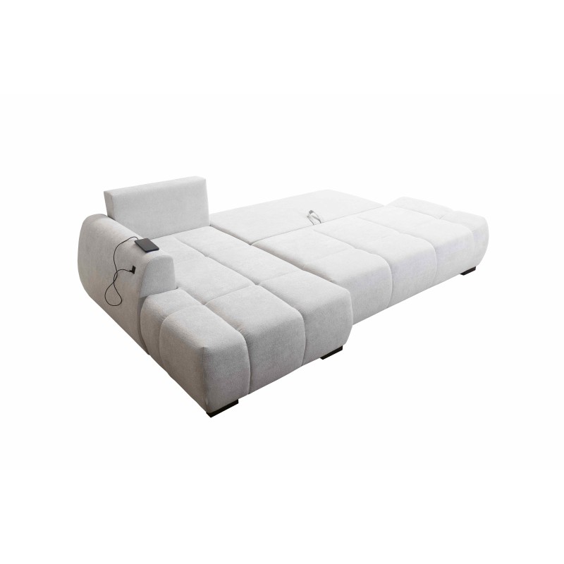 Oscar corner sofa with sleeping function and USB port – Comfort and style in your living room Oscar corner sofa with sleeping function and USB port – Comfort and style in your living room