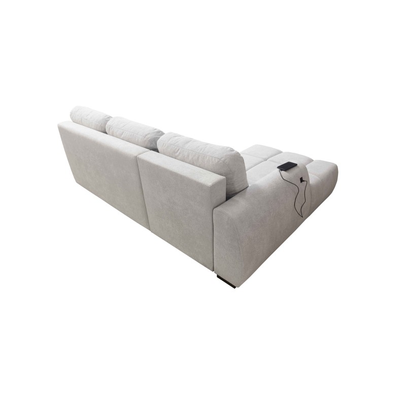 Oscar corner sofa with sleeping function and USB port – Comfort and style in your living room Oscar corner sofa with sleeping function and USB port – Comfort and style in your living room