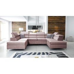 Narożnik Modena VIII z funkcją spania Velvet, Amor velvet 4308 - elegancja i funkcjonalność w jednym