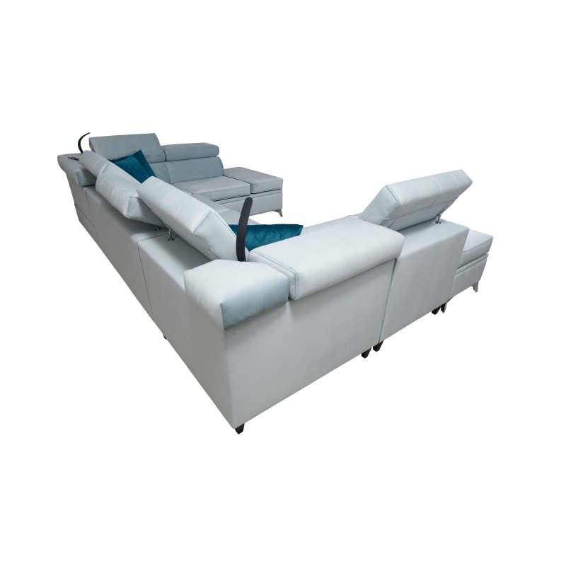 Modena VIII corner sofa with sleeping function Velvet, Amor velvet 4309 - elegance and functionality in one Modena VIII corner sofa with sleeping function Velvet, Amor velvet 4309 - elegance and functionality in one