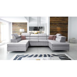 Narożnik Modena VIII z funkcją spania Velvet, Amor velvet 4318 - elegancja i funkcjonalność w jednym