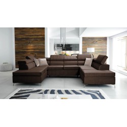Narożnik Modena VIII z funkcją spania Velvet, Amor velvet 4301 - elegancja i funkcjonalność w jednym
