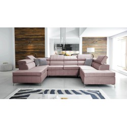 Narożnik Modena VIII z funkcją spania Velvet, Amor velvet 4308 - elegancja i funkcjonalność w jednym