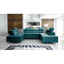 Narożnik Modena VIII z funkcją spania Velvet, Amor velvet 4312 - elegancja i funkcjonalność w jednym