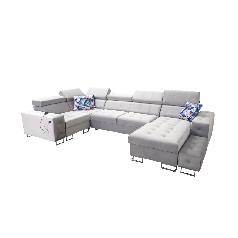 Esquina Fusion IV con asiento capitoné, función de cama y puerto USB | Terciopelo | Hidrofóbico, Magic Velvet 2229 Esquina Fusion IV con asiento capitoné, función de cama y puerto USB | Terciopelo | Hidrofóbico, Magic Velvet 2229