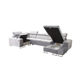 Esquina Fusion IV con asiento capitoné, función de cama y puerto USB | Terciopelo | Hidrofóbico, Magic Velvet 2229 Esquina Fusion IV con asiento capitoné, función de cama y puerto USB | Terciopelo | Hidrofóbico, Magic Velvet 2229