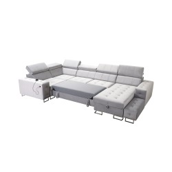 Esquina Fusion IV con asiento capitoné, función de cama y puerto USB | Terciopelo | Hidrofóbico, Magic Velvet 2229 Esquina Fusion IV con asiento capitoné, función de cama y puerto USB | Terciopelo | Hidrofóbico, Magic Velvet 2229