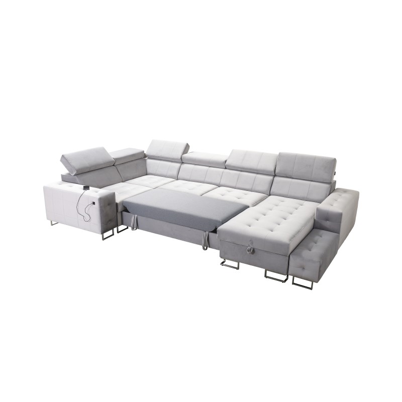 Esquina Fusion IV con asiento capitoné, función de cama y puerto USB | Terciopelo | Hidrofóbico, Magic Velvet 2229 Esquina Fusion IV con asiento capitoné, función de cama y puerto USB | Terciopelo | Hidrofóbico, Magic Velvet 2229