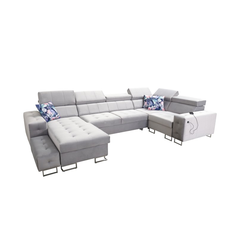 Esquina Fusion IV con asiento capitoné, función de cama y puerto USB | Terciopelo | Hidrofóbico, Magic Velvet 2229 Esquina Fusion IV con asiento capitoné, función de cama y puerto USB | Terciopelo | Hidrofóbico, Magic Velvet 2229