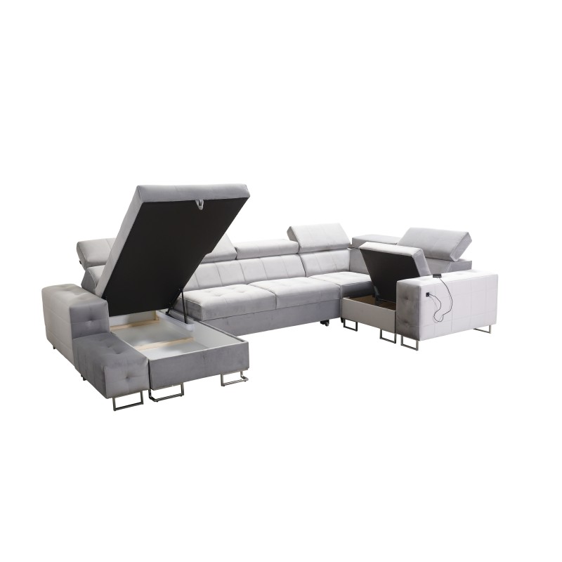 Esquina Fusion IV con asiento capitoné, función de cama y puerto USB | Terciopelo | Hidrofóbico, Magic Velvet 2229 Esquina Fusion IV con asiento capitoné, función de cama y puerto USB | Terciopelo | Hidrofóbico, Magic Velvet 2229