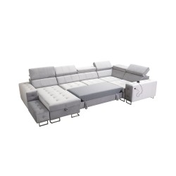 Esquina Fusion IV con asiento capitoné, función de cama y puerto USB | Terciopelo | Hidrofóbico, Magic Velvet 2229 Esquina Fusion IV con asiento capitoné, función de cama y puerto USB | Terciopelo | Hidrofóbico, Magic Velvet 2229