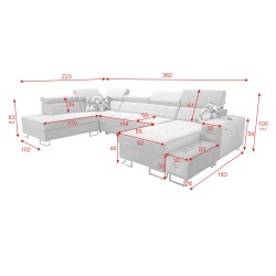Sofá Esquinero Elegante Fusion VI con Asiento Acolchado - Comodidad y Estilo Excepcionales Sofá Esquinero Elegante Fusion VI con Asiento Acolchado - Comodidad y Estilo Excepcionales