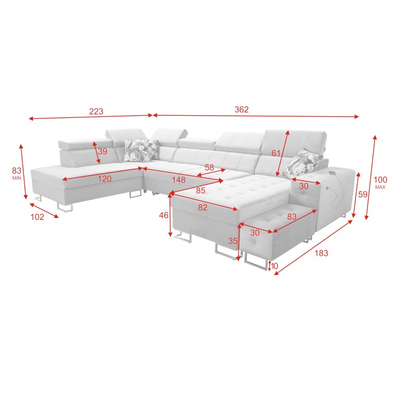 Sofá Esquinero Elegante Fusion VI con Asiento Acolchado - Comodidad y Estilo Excepcionales Sofá Esquinero Elegante Fusion VI con Asiento Acolchado - Comodidad y Estilo Excepcionales