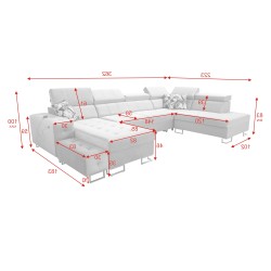 Sofá Esquinero Elegante Fusion VI con Asiento Acolchado - Comodidad y Estilo Excepcionales Sofá Esquinero Elegante Fusion VI con Asiento Acolchado - Comodidad y Estilo Excepcionales