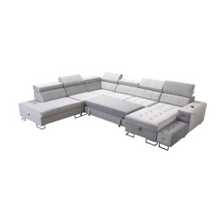 Fusion X corner sofa with a sleeping function in Velvet fabric | Hydrophobic, Magic Velvet 2282 | Perfect for your living room Fusion X corner sofa with a sleeping function in Velvet fabric | Hydrophobic, Magic Velvet 2282 | Perfect for your living room