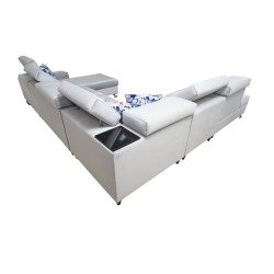 Fusion X corner sofa with a sleeping function in Velvet fabric | Hydrophobic, Magic Velvet 2282 | Perfect for your living room Fusion X corner sofa with a sleeping function in Velvet fabric | Hydrophobic, Magic Velvet 2282 | Perfect for your living room