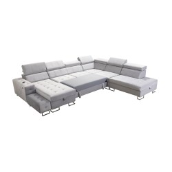 Fusion X corner sofa with a sleeping function in Velvet fabric | Hydrophobic, Magic Velvet 2282 | Perfect for your living room Fusion X corner sofa with a sleeping function in Velvet fabric | Hydrophobic, Magic Velvet 2282 | Perfect for your living room