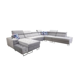 Fusion X corner sofa with a sleeping function in Velvet fabric | Hydrophobic, Magic Velvet 2264 | Perfect for your living room Fusion X corner sofa with a sleeping function in Velvet fabric | Hydrophobic, Magic Velvet 2264 | Perfect for your living room