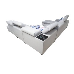 Fusion X corner sofa with a sleeping function in Velvet fabric | Hydrophobic, Magic Velvet 2264 | Perfect for your living room Fusion X corner sofa with a sleeping function in Velvet fabric | Hydrophobic, Magic Velvet 2264 | Perfect for your living room