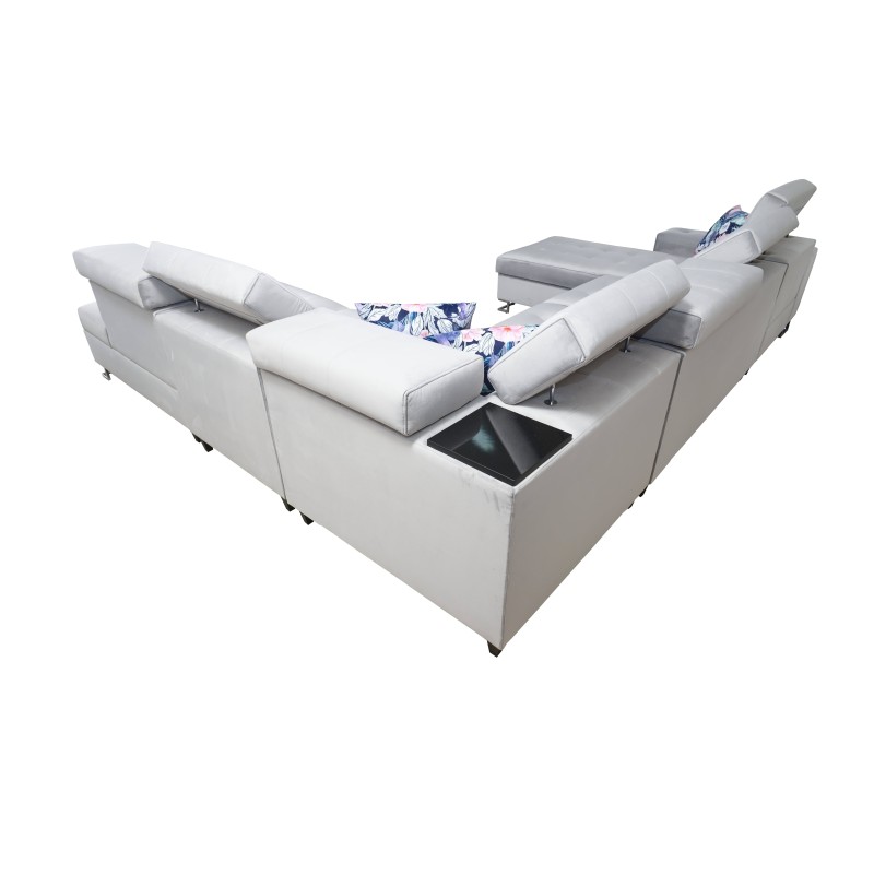 Fusion X corner sofa with a sleeping function in Velvet fabric | Hydrophobic, Magic Velvet 2264 | Perfect for your living room Fusion X corner sofa with a sleeping function in Velvet fabric | Hydrophobic, Magic Velvet 2264 | Perfect for your living room