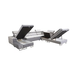 Fusion X corner sofa with a sleeping function in Velour fabric | Hydrophobic, Magic Velvet 2299 | Perfect for your living room Fusion X corner sofa with a sleeping function in Velour fabric | Hydrophobic, Magic Velvet 2299 | Perfect for your living room