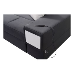 Narożnik w kształcie U Porto VI z funkcją spania, wysuwana szuflada oraz port usb tkanina Casablanca 2316 Narożnik w kształcie U Porto VI z funkcją spania, wysuwana szuflada oraz port usb tkanina Casablanca 2316