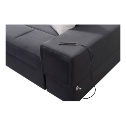 Narożnik w kształcie U Porto VI z funkcją spania, wysuwana szuflada oraz port usb tkanina Casablanca 2316 Narożnik w kształcie U Porto VI z funkcją spania, wysuwana szuflada oraz port usb tkanina Casablanca 2316
