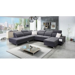 Sofá esquinero en forma de U Porto X: un mueble cómodo y elegante con función de cama