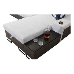 Narożnik Prestige XII Maxi z funkcją spania i portem usb tkanina Freya 210.24 + Tauro 8207 Narożnik Prestige XII Maxi z funkcją spania i portem usb tkanina Freya 210.24 + Tauro 8207