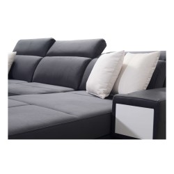 Sofá esquinero en forma de U Porto X: un mueble cómodo y elegante con función de cama Sofá esquinero en forma de U Porto X: un mueble cómodo y elegante con función de cama