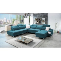 Sofá esquinero en forma de U Porto X: un mueble cómodo y elegante con función de cama