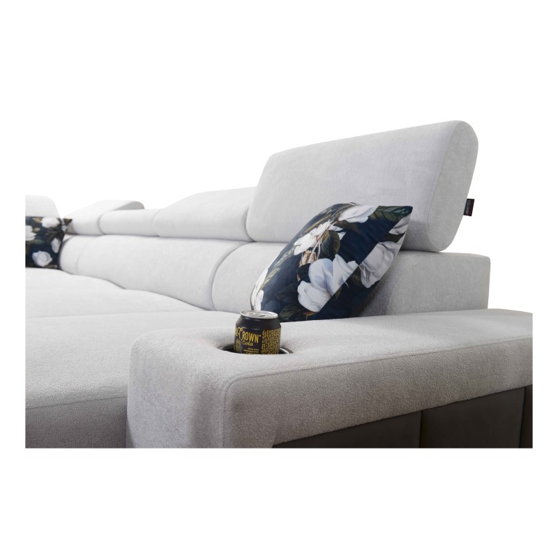 Narożnik Prestige XII Maxi z funkcją spania i portem usb tkanina Freya 210.24 + Tauro 8207 Narożnik Prestige XII Maxi z funkcją spania i portem usb tkanina Freya 210.24 + Tauro 8207