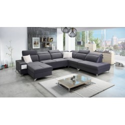 Sofá esquinero en forma de U Porto X: un mueble cómodo y elegante con función de cama